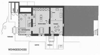 Grundriss Wohngeschoss